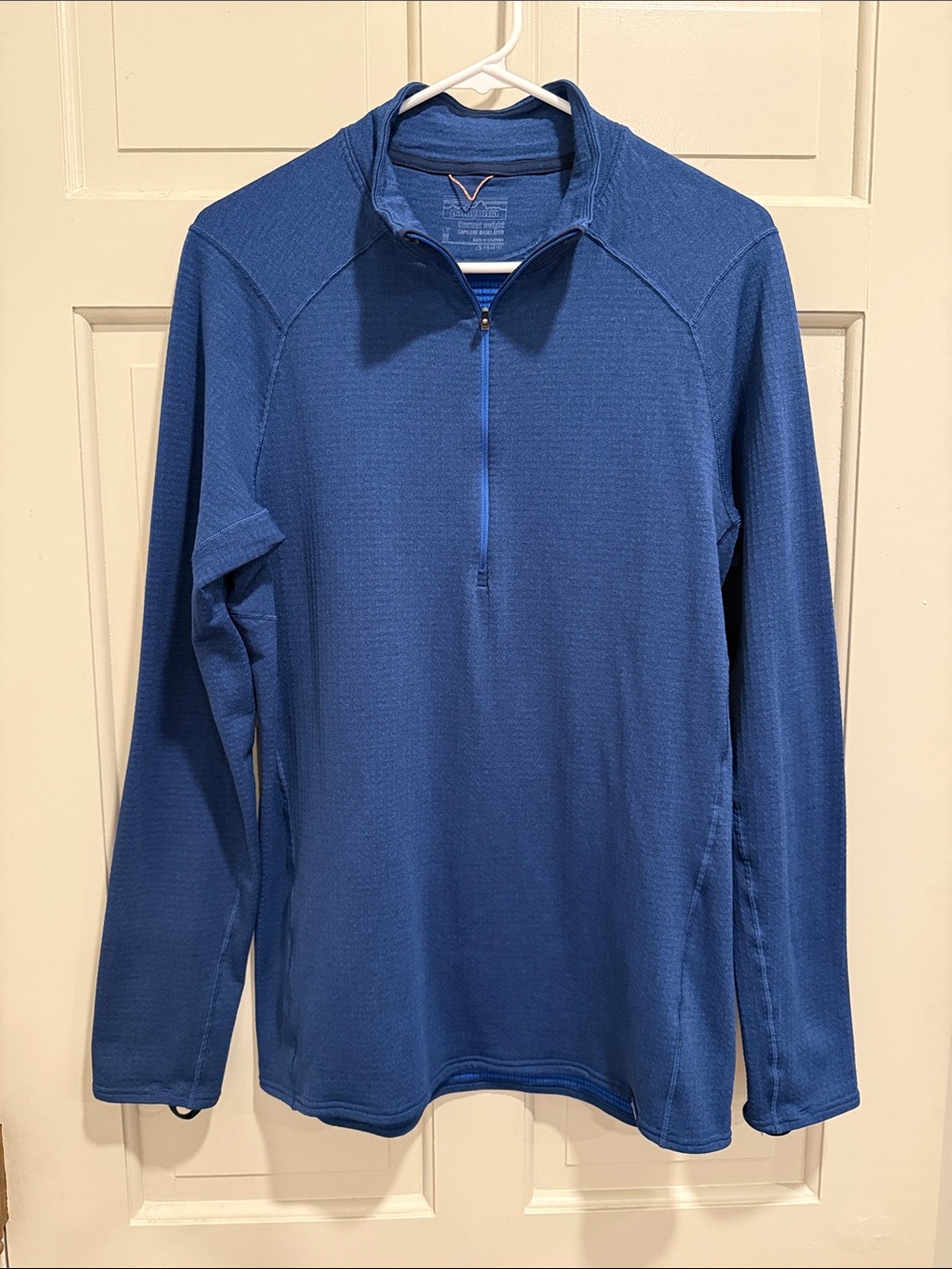 Patagonia Capilene Base Layer Thermal Weight Half Zip Navy Shirt Size M